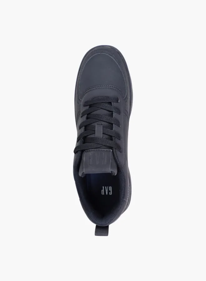GAP Men's Logo Embossed Sneakers with Lace-Up Closure - BOSTON III