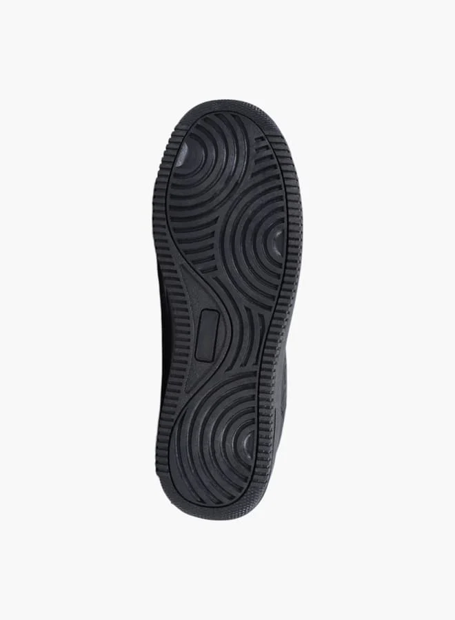 GAP Men's Logo Embossed Sneakers with Lace-Up Closure - BOSTON III