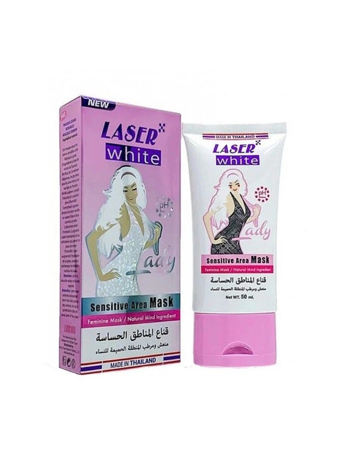 laser white قناع المنطقة الحساسة 50 مل