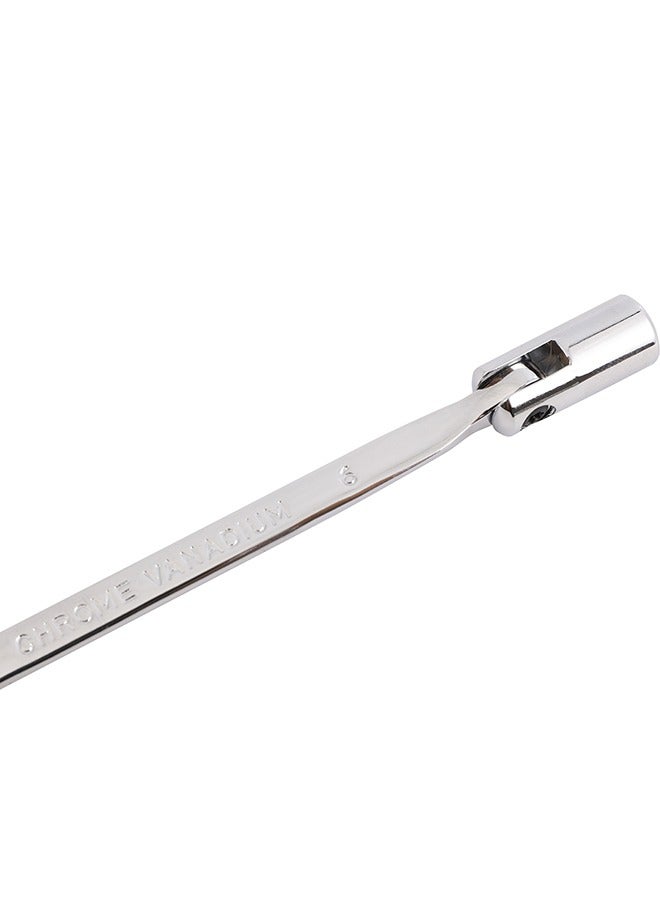 LAWAZIM Flexible Head Combination Wrench with Ratchet Box - 6mm - Image 4