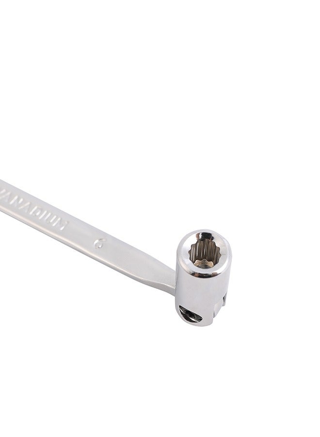 LAWAZIM Flexible Head Combination Wrench with Ratchet Box - 6mm - Image 3