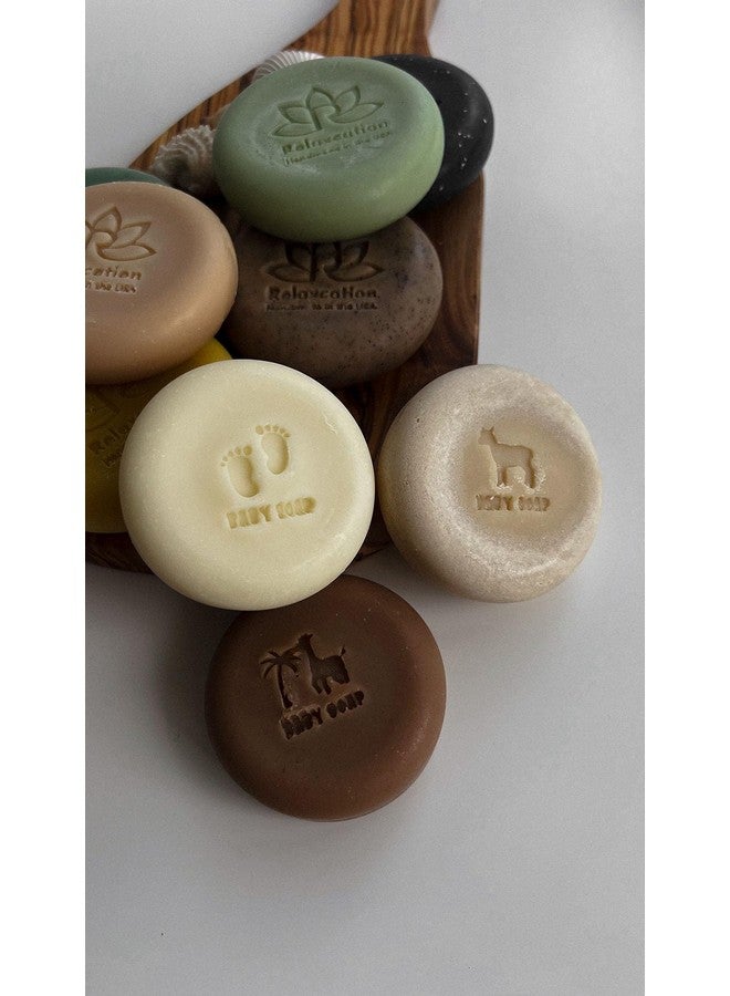 Relaxcation 3 Baby Soap Bars with Goat Milk and Honey - Naturally Cold Processed from Organic Ingredients - Handmade in USA - Ideal fro Newborns, babys, Kids and Adults (Pack of 3 - Image 2