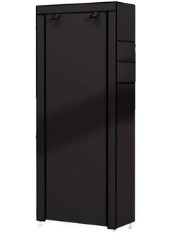 ALMUFARREJ Shoe Rack 9 Shelves Black 160X60X30Cm 18Pairs Of Shoe  - Image 3