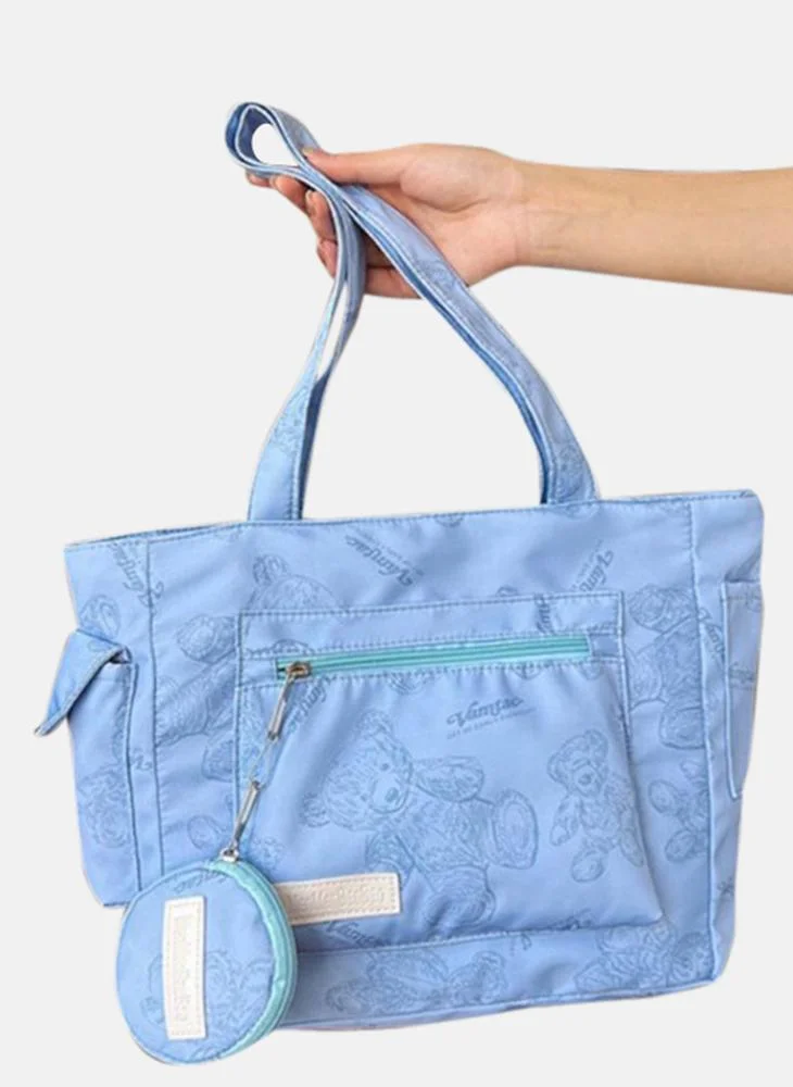 YUNIQEE Blue Printed Lifestyle Tote Bag