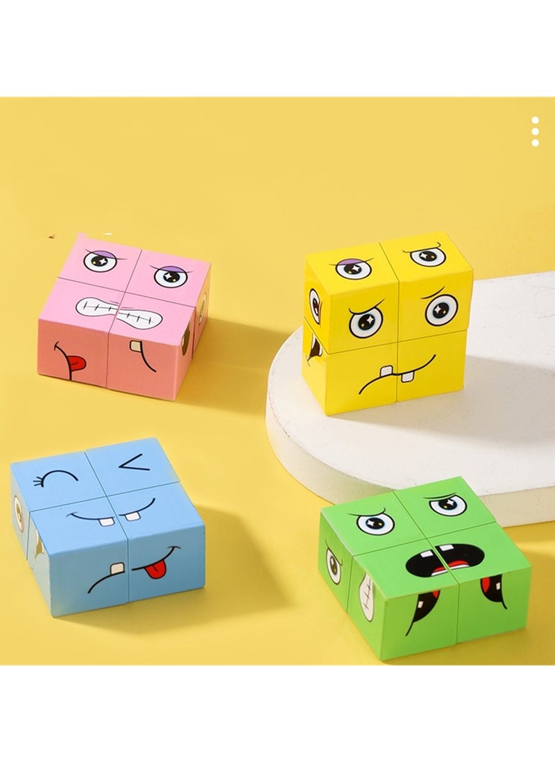 Change the face of the face of the cubic cube toys, the parent -child interactive logic thinking training fun desktop puzzle toys - Image 4