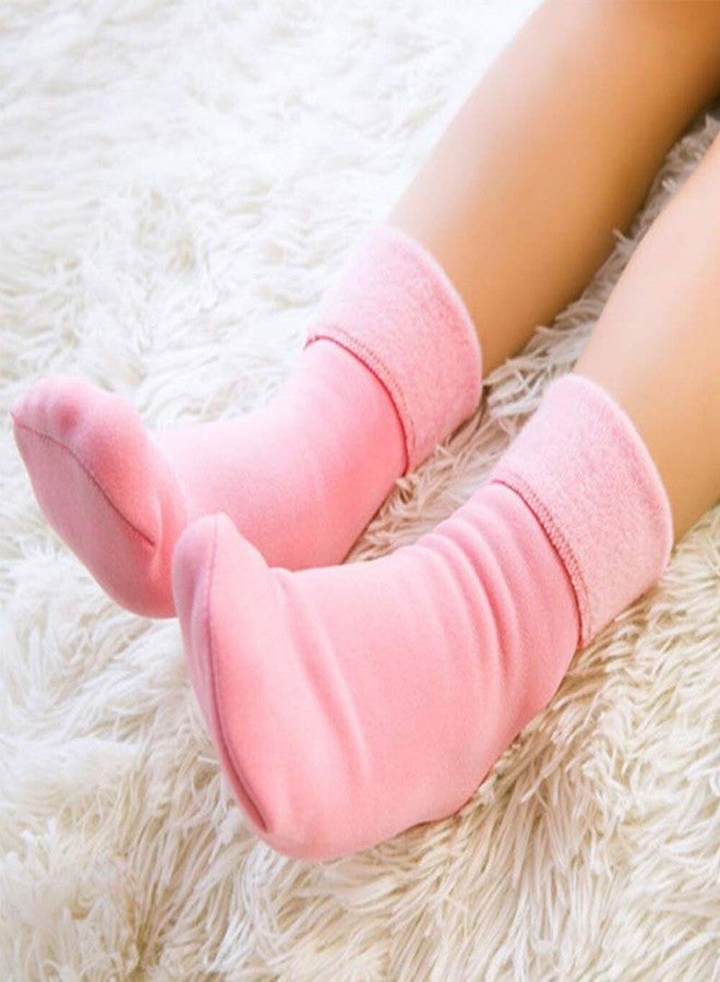 INFISPACE Kid'S Age-Wise Thick Fur Lined Warm Winter Ankle Length Socks (Multi-Color 6, 5-7 Year) - Image 4