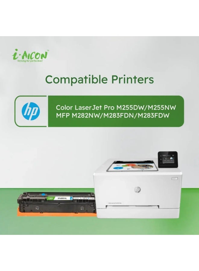 i-AICON Compatible Laser Toner Cartridge Cyan W2211A 207A 1600 Pages HP Replacement - Image 3