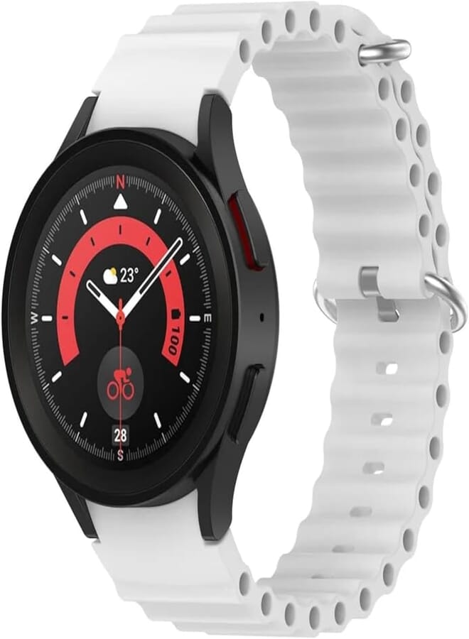 Fekra No Gaps Band For Samsung Galaxy Watch 6 Classic 47mm 43mm Strap Ocean Silicone Wrist Galaxy Watch 5 pro 45mm / Watch 5/4 44mm 40mm