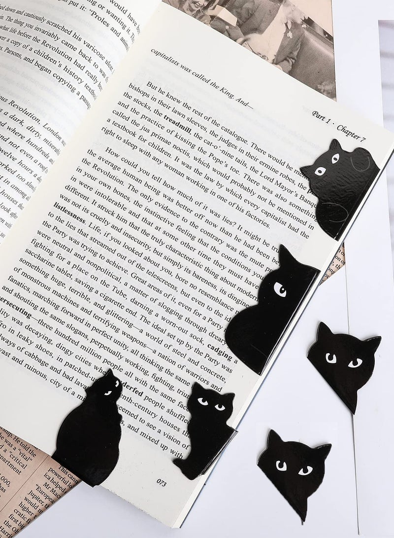 Excefore علامات كتاب مغناطيسية، اقتباسات ملهمة 6 قطع مجموعة أدوات تمييز لطيفة على شكل قطة مغناطيسية علامات الصفحات للطلاب والمعلمين والسلع المكتبية المنزلية - Image 2