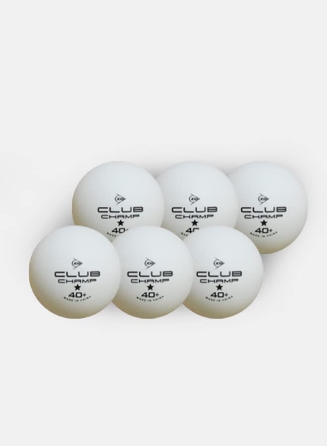 DUNLOP Table Tennis Balls – Pack of 6 for Training & Recreational Play, Durable and Consistent Bounce - Image 2