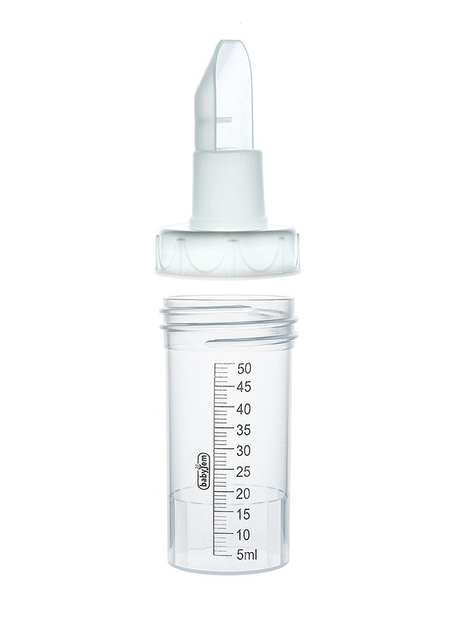 BabyJem Babyjem Breast Milk Spoon 0 Months+ - Natural Feeding Solution for Newborns - Track Milk Intake with Transparent Bottle - Easy Feeding with Soft Spoon  - Image 2