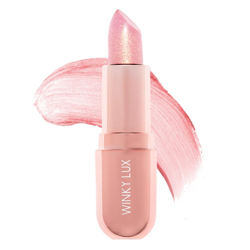 Winky Lux Winky Lux Glimmer Balm pH Lip Balm Color Changing Lipstick and Tinted Lip Balm Vegan  Cruelty Free Hydrate  Plump Pink Shimmer Lipstick Rose