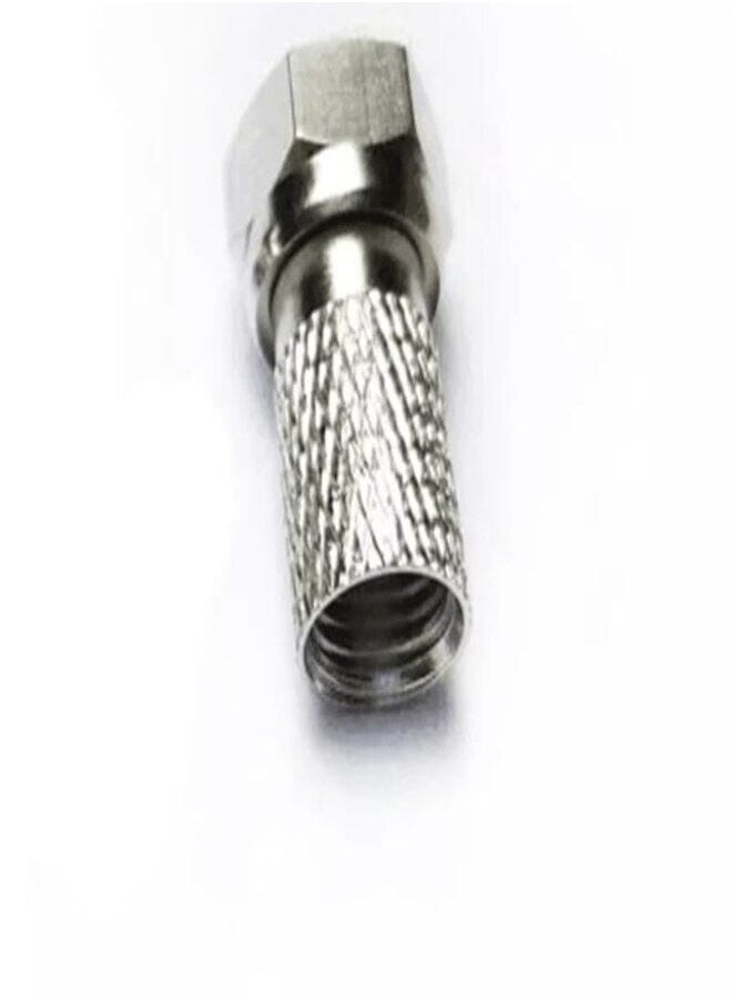 100 Pieces RG6 F Connector Waterproof Coaxial Connector Compression