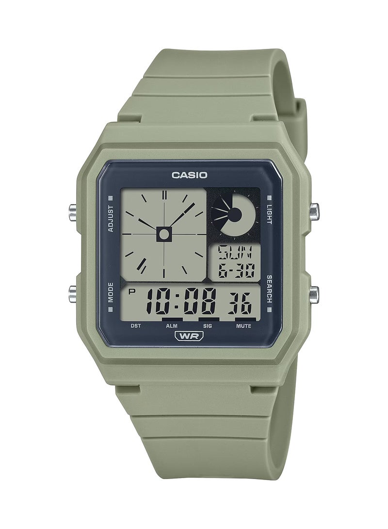 CASIO LF-20W-3ADF Digital Green Resin Band Unisex Watch