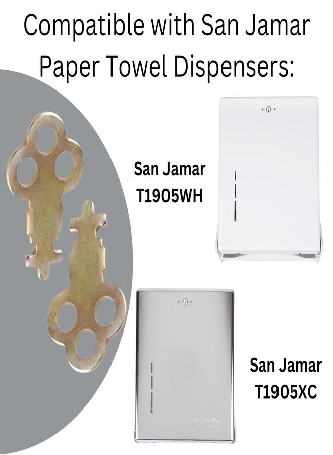 Robby's Cloud Dispenser Key Replacement Compatible with San Jamar Paper Towel Dispensers N13EZ (1 Pack) - Image 2