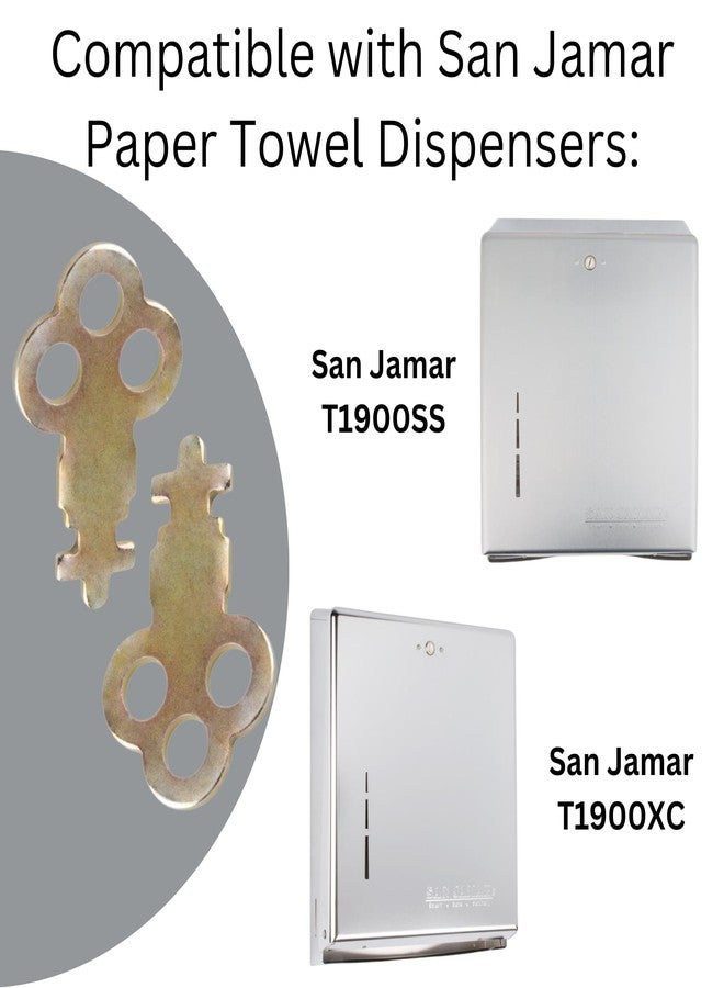 Robby's Cloud Dispenser Key Replacement Compatible with San Jamar Paper Towel Dispensers N13EZ (1 Pack) - Image 3