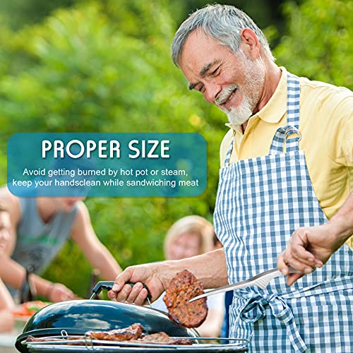 Patelai 8 Pieces Korean and Japanese BBQ Tongs Non Slip Cooking Utensils Stainless Steel Tongs for Serving Food Salad Camping Barbecue Buffet Oven with Support Stand Silver - Image 3