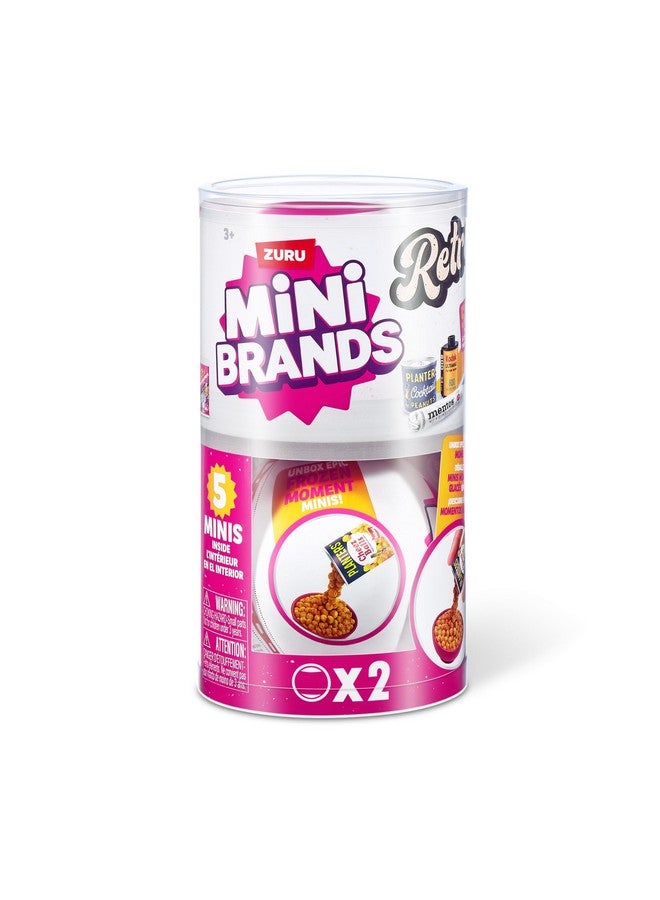 Mini Brands Retro 2 Pack Capsule with 60+ Mystery Mini's to Collect, Real Licenses, Rare Collectibles, Blind Pack, Ages 3+ - Image 2