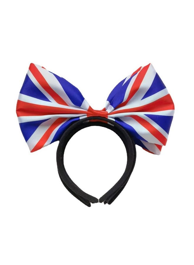 CheeseandU CheeseandU Union Jack Headbands - 2Pcs British Flag Hair Bands for Women, Girls & Football Fans - 8.3 x 4.7 inch - Image 2