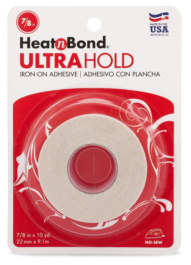 HeatnBond UltraHold Iron-On Adhesive, 7/8 Inch x 10 Yards - Image 1
