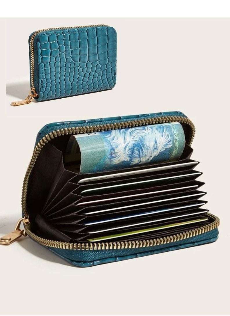 SOSEKO - Credit Card And Money Wallet Holder Royal Blue - Image 1