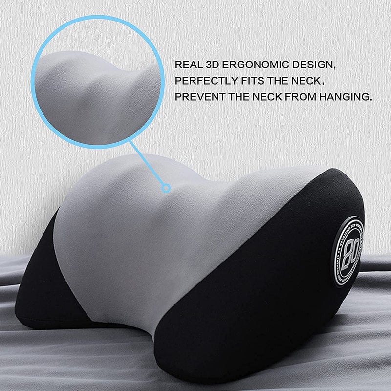 OVERA Car Headrest Pillow, Head Rest in Car Leather Neck Support Car for Rest, 360 Degree Adjustable Car Neck Pillow for Kids and Adults Car Pillow - Image 2