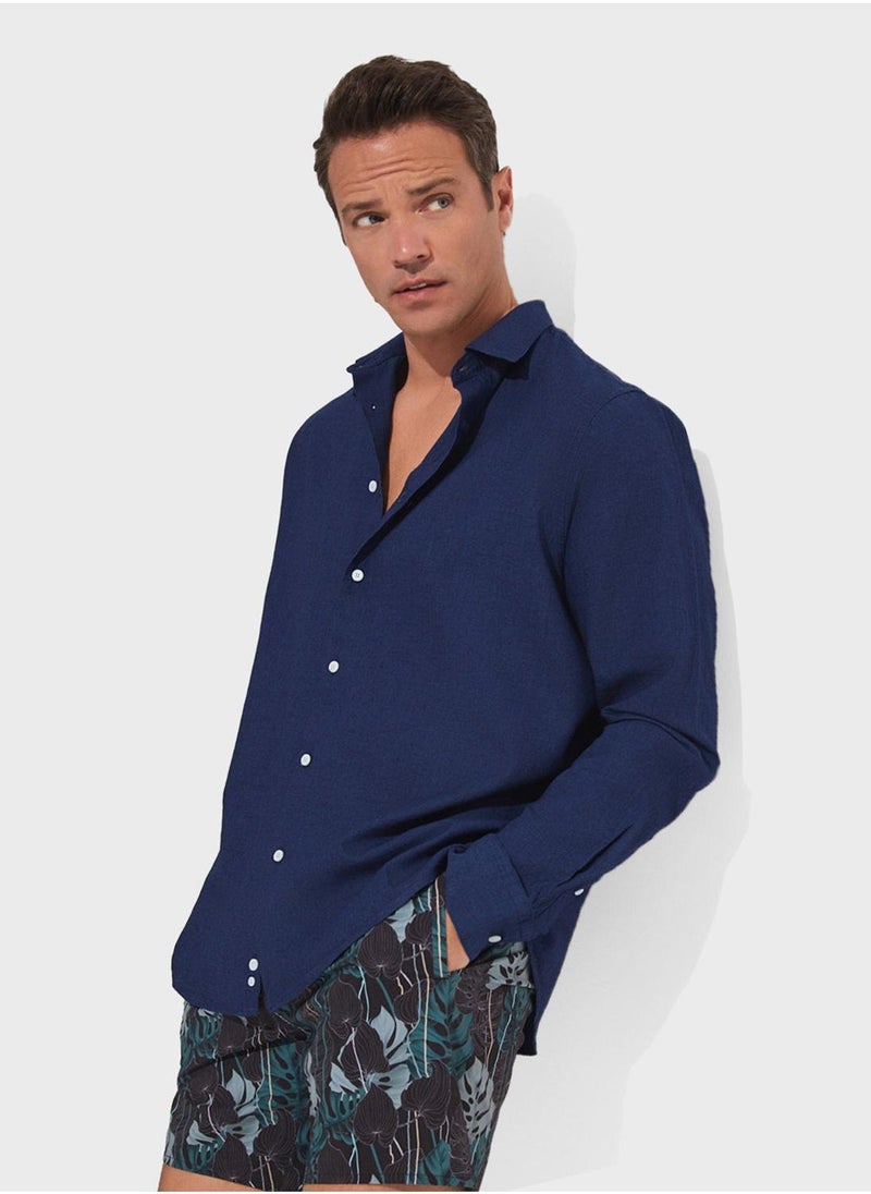 JUNE Patterned Swim Shorts - Image 3