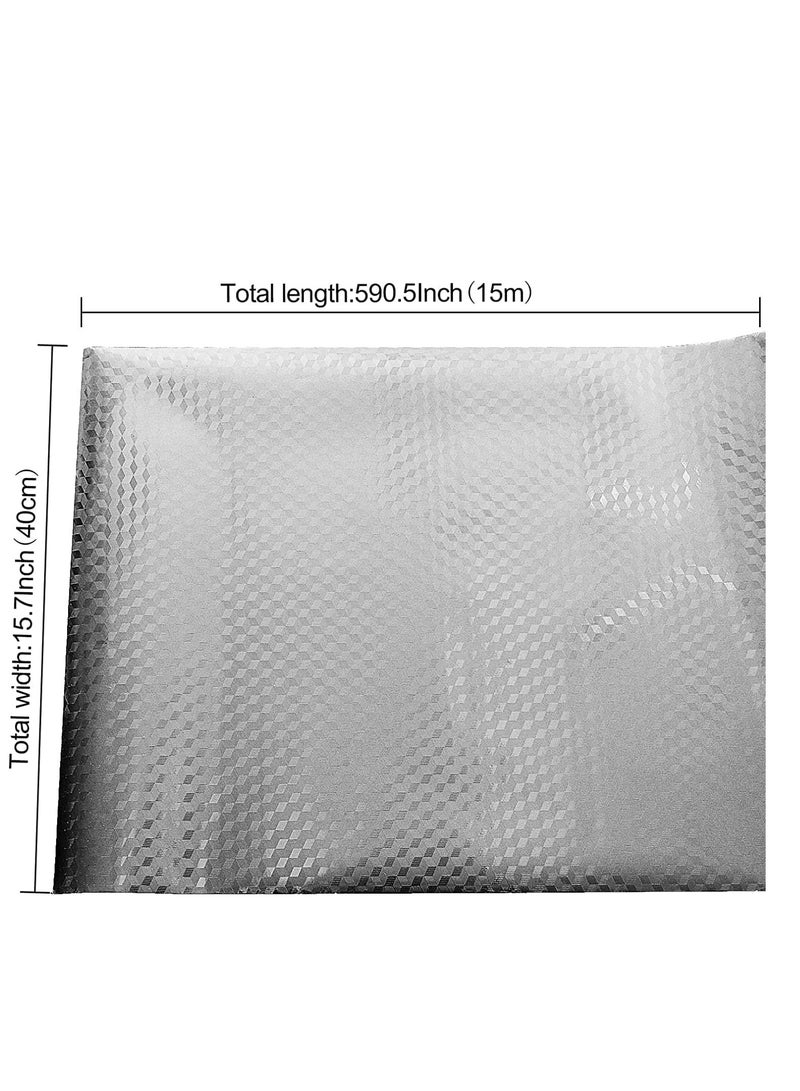 Kitchen Backsplash Stickers Wallpaper, Aluminum Foil, Self Adhesive, Waterproof High Temperature Resistance, Kitchen Stickers, for Drawer, Cabinets, Shelf Liner - Image 2