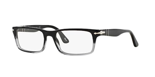 Persol Unisex PO3050V Rectangular Prescription Eyewear Frames, Gradient Black/Demo Lens, 53 mm - Image 2