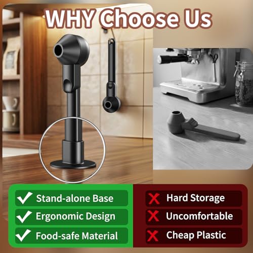Mudygelay Coffee Scoop with Funnel for Ground Coffee, Protein Powder & Tea, for Reusable K Cup Refiller, 2TBSP Mess-Free, Funnel Design Prevents Spills (Black, 1-Pack) - Image 2