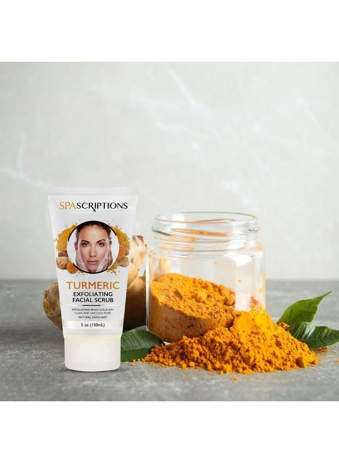 spascriptions Face Exfoliating Scrub with Turmeric - Face Wash - 5 Oz - Image 5