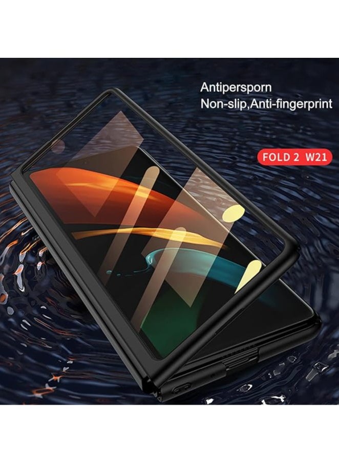 General - For Samsung Galaxy Z Fold 2 5G Case Ultra Thin Shockproof Combo Film Hard Matte Case, compatible with Galaxy Z Fold 2 Anti-Drop Phone Case - Image 1