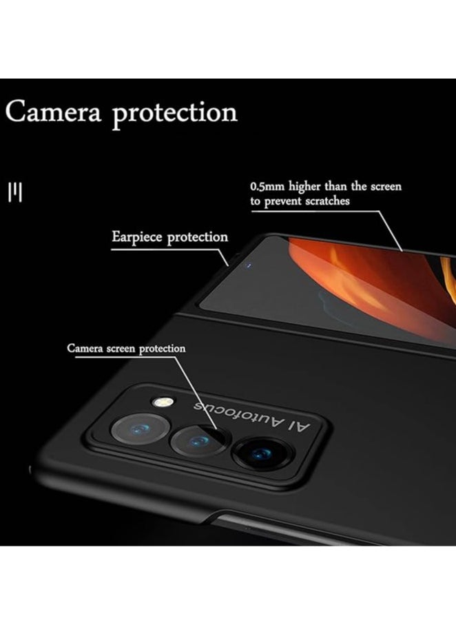 General - For Samsung Galaxy Z Fold 2 5G Case Ultra Thin Shockproof Combo Film Hard Matte Case, compatible with Galaxy Z Fold 2 Anti-Drop Phone Case - Image 1