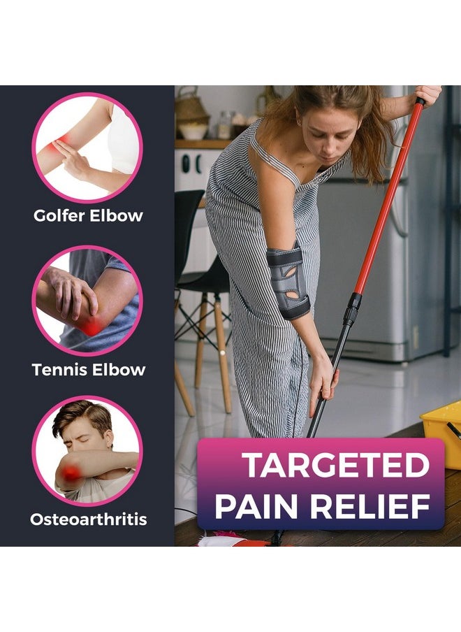 Creatrill CREATRILL Elbow Heating Pad for Cubital Tunnel and Tennis Elbow Relief, Heated Elbow Brace Arm Heating Pad Sleeve for Ulnar Nerve with Auto Off and Moist Heat Option  - Image 4