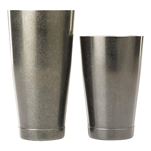 Barfly Cocktail Tin Set 18 oz and 28 oz Vintage Black