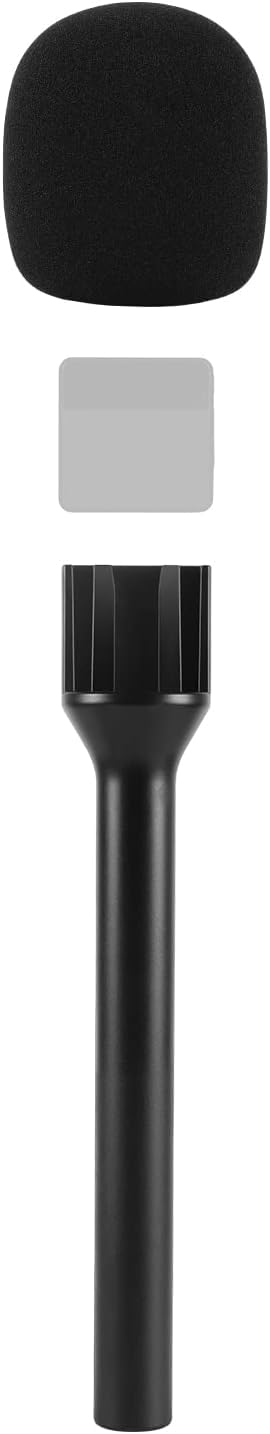 StelaStarRig-S Microphone Handheld Adaptor Interview With Foam Compatible With RODE Wireless GO, GO II, DJI Mic, Lark150, G1/A2 and Other Microphones With Cold Shoe - Image 2