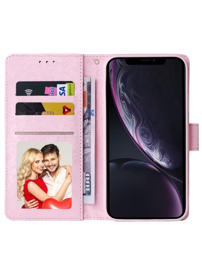 S-TOP Case For iPhone XR Bronzing Painting RFID Leather Case - Image 5