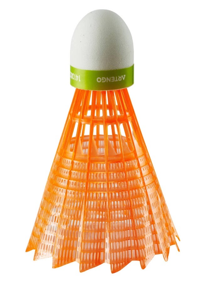 PERFLY Badminton Plastic Shuttlecock PSC 100x1 Single Pack Orange - Image 2