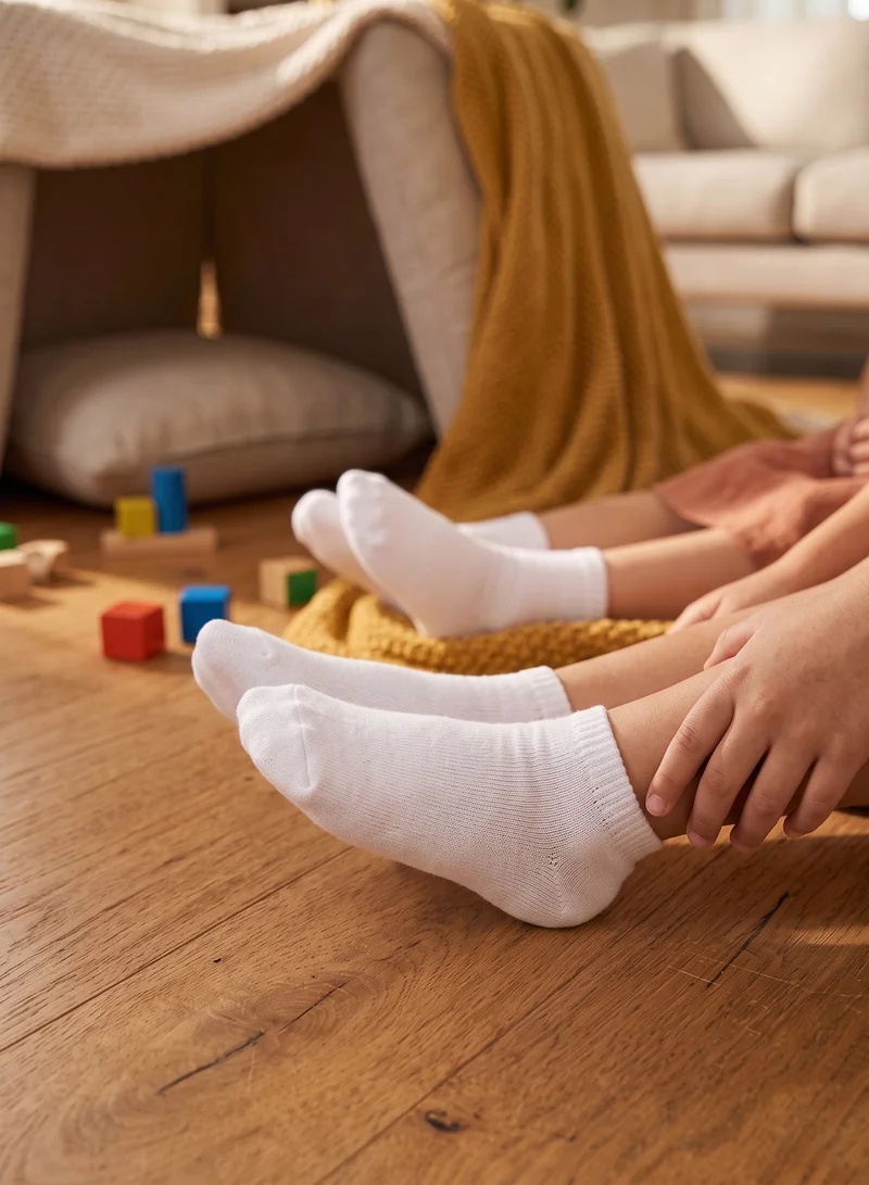 Al Ibrah Kids Cotton Ankle Socks 3-Pack for Boys and Girls