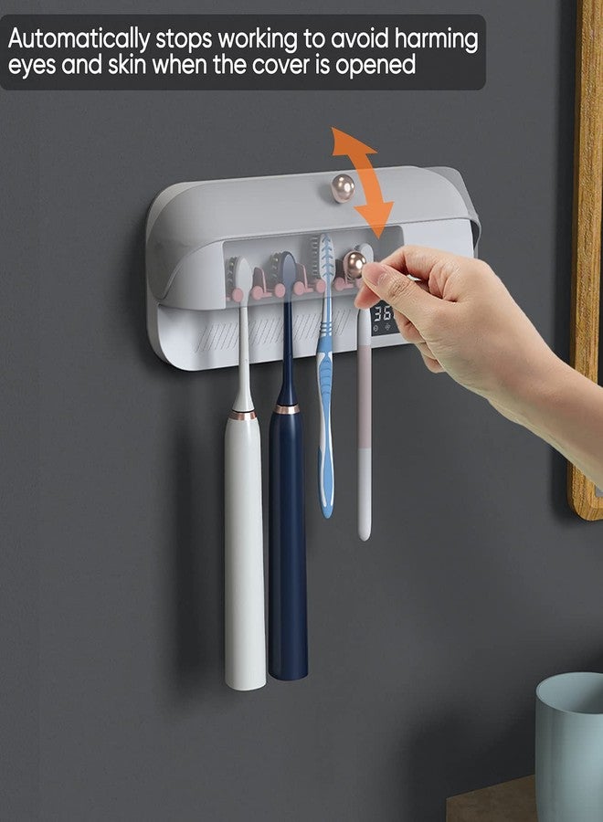 StarWin Toothbrush and Manual Razor Cleaner, Fan Drying Function, Wall Mounted Toothbrush Holder Suitable for Most Toothbrushes, No Drilling - Image 4