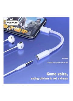 YESPLUS Type C Adapter to Aux Headphone Jack 3.5mm - YS-1406 - White  - Image 2