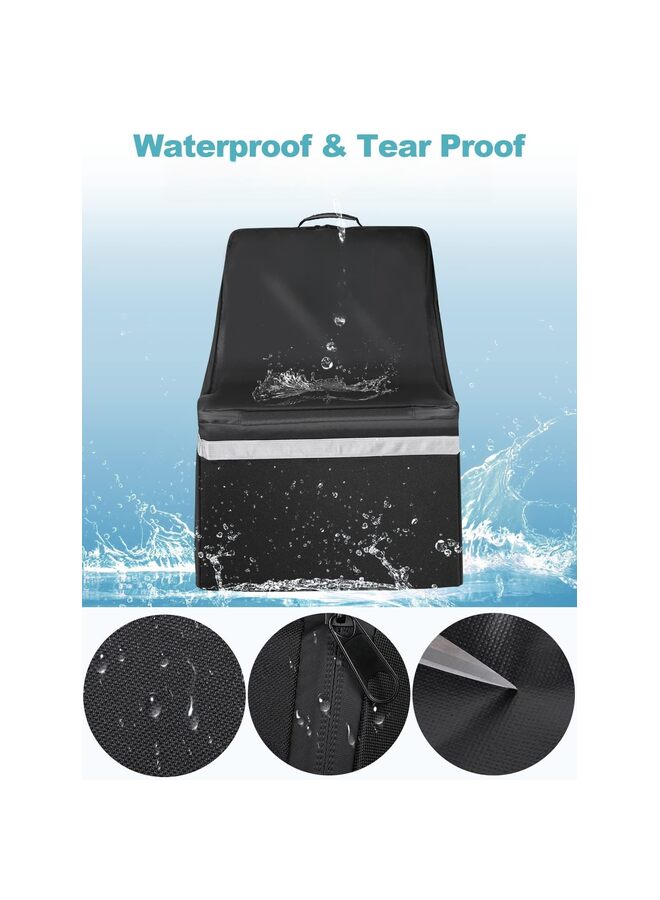 حقائب مقاعد السيارة للسفر الجوي، حقيبة سفر متينة لمقعد السيارة للطائرة، حقيبة فحص بوابة لمقاعد السيارة، حقيبة ظهر كبيرة مقاومة للماء، غطاء سفر لمقعد السيارة (رمادي) - Image 4