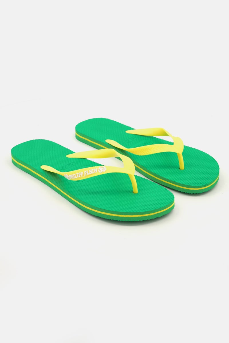 PHILIPP PLEIN Men Slip On Slippers, Yellow  - Image 1