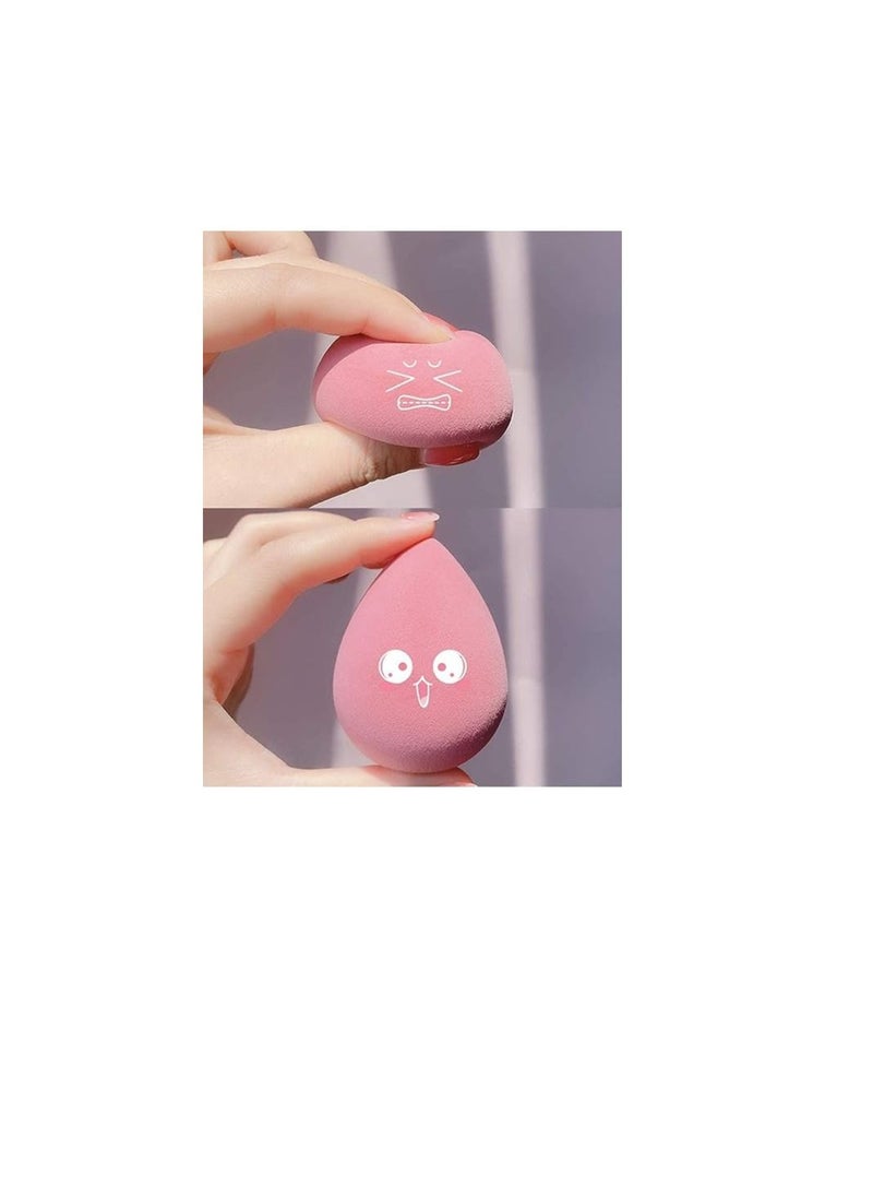 ORiTi ORiTi Makeup Sponge Set 4pcs Blender Multi-colored Beauty Foundation Blending Sponge for Liquid, Cream, and Powder Dry & Wet Use Makeup Sponge Egg (Green)  - Image 5