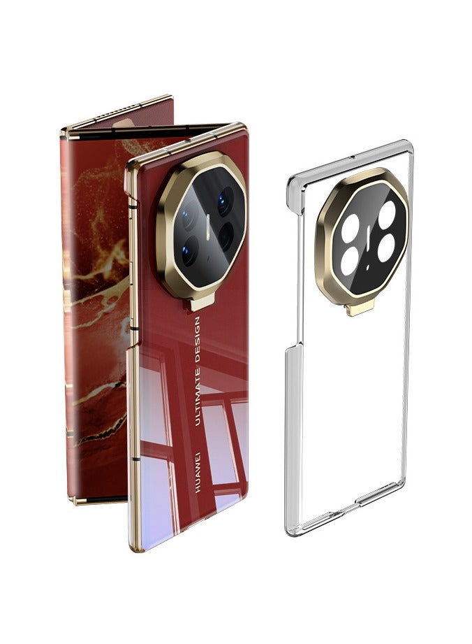 general Magnetic Case Compatible with Huawei Mate XT | Ultimate Design 2024, Plating Luxury Clear Cover Anti-Yellowing Camera Lens Protection Kickstand Shockproof Phone Back Case - Image 1