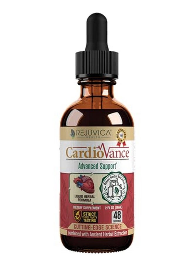 ريجوفيكا هيلث Rejuvica Health CardioVance - مكمل غذائي لدعم القلب - توصيل سائل لامتصاص أفضل - الزعرور، الكركديه، الأرجونا، أوراق الزيتون والمزيد!  - Image 1