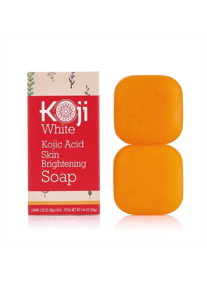 koji white Pure Kojic Acid Skin Brightening Soap for Dark Spot & Glowing Skin, Moisturizing for Face & Body, Acne Scars, Melasma, Uneven Skin Tone with Tea Tree, Coconut Oil, SLS & Paraben Free, Not Tested on An - Image 1