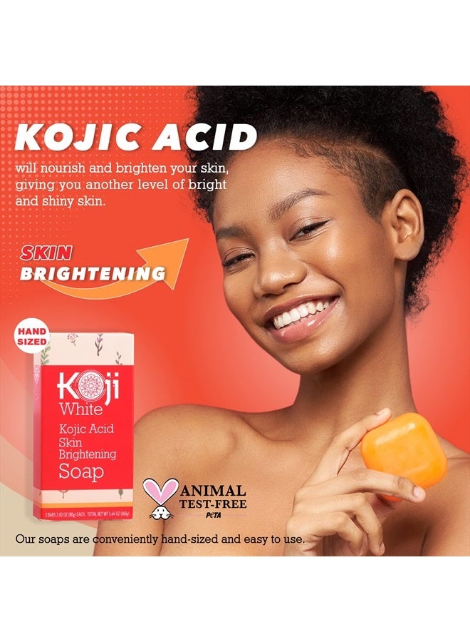 koji white Pure Kojic Acid Skin Brightening Soap for Dark Spot & Glowing Skin, Moisturizing for Face & Body, Acne Scars, Melasma, Uneven Skin Tone with Tea Tree, Coconut Oil, SLS & Paraben Free, Not Tested on An - Image 2