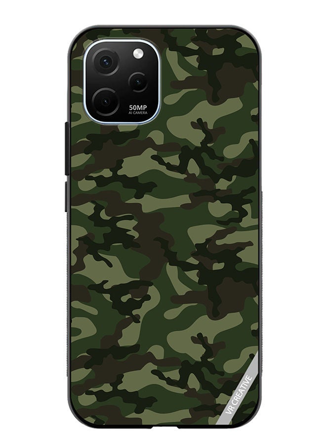 VR CREATIVE Protective Case Cover For Huawei Enjoy 50z Camouflage Green Design Multicolour - Image 1