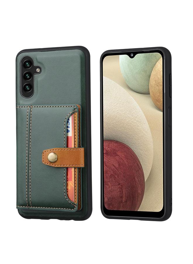 S-TOP Case For Samsung Galaxy A24 4G Calfskin Card Slot TPU + PU Phone Case - Image 1